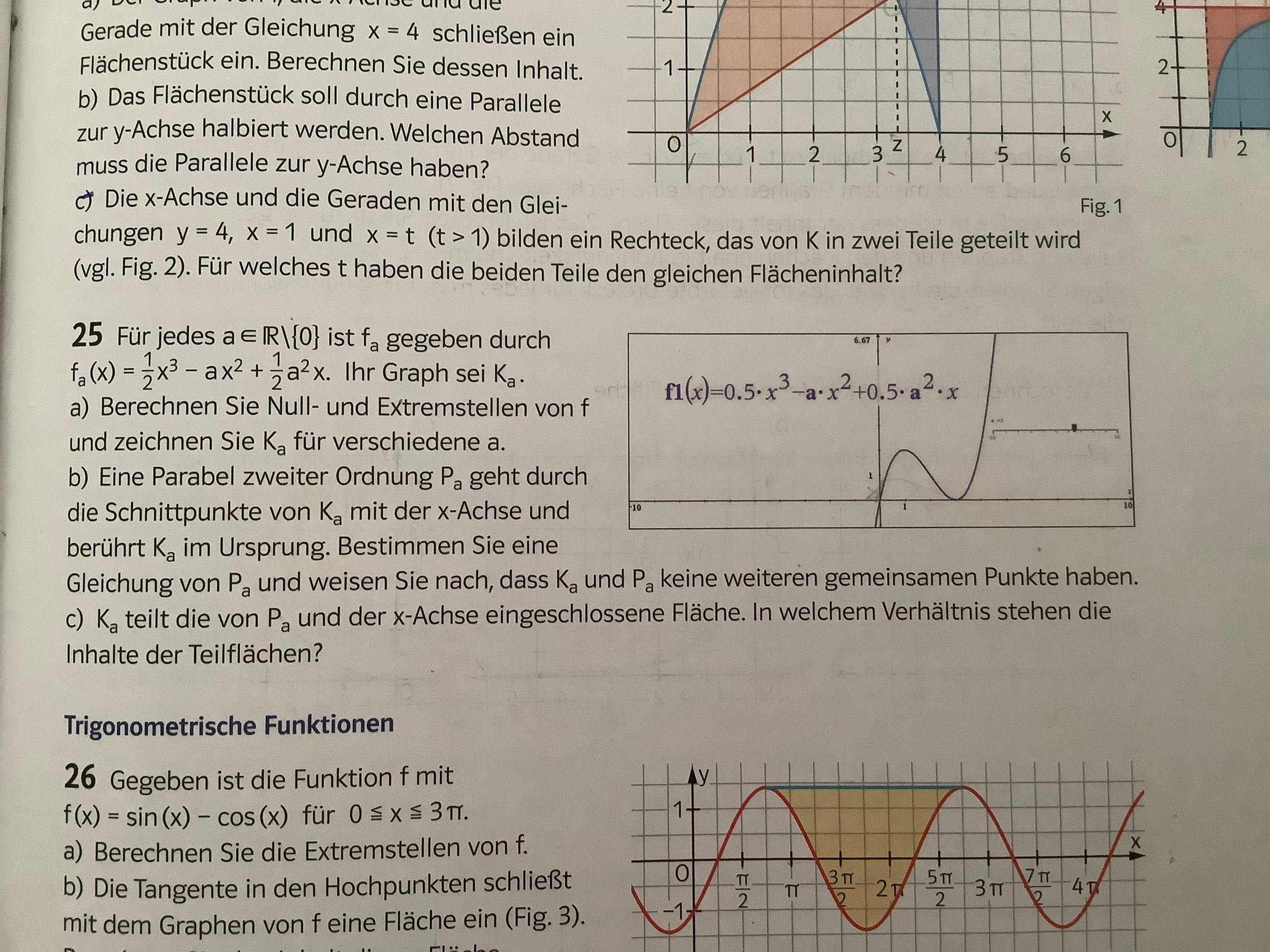 Integral mit Parametern? (rechnen, Funktion, Gleichungen)