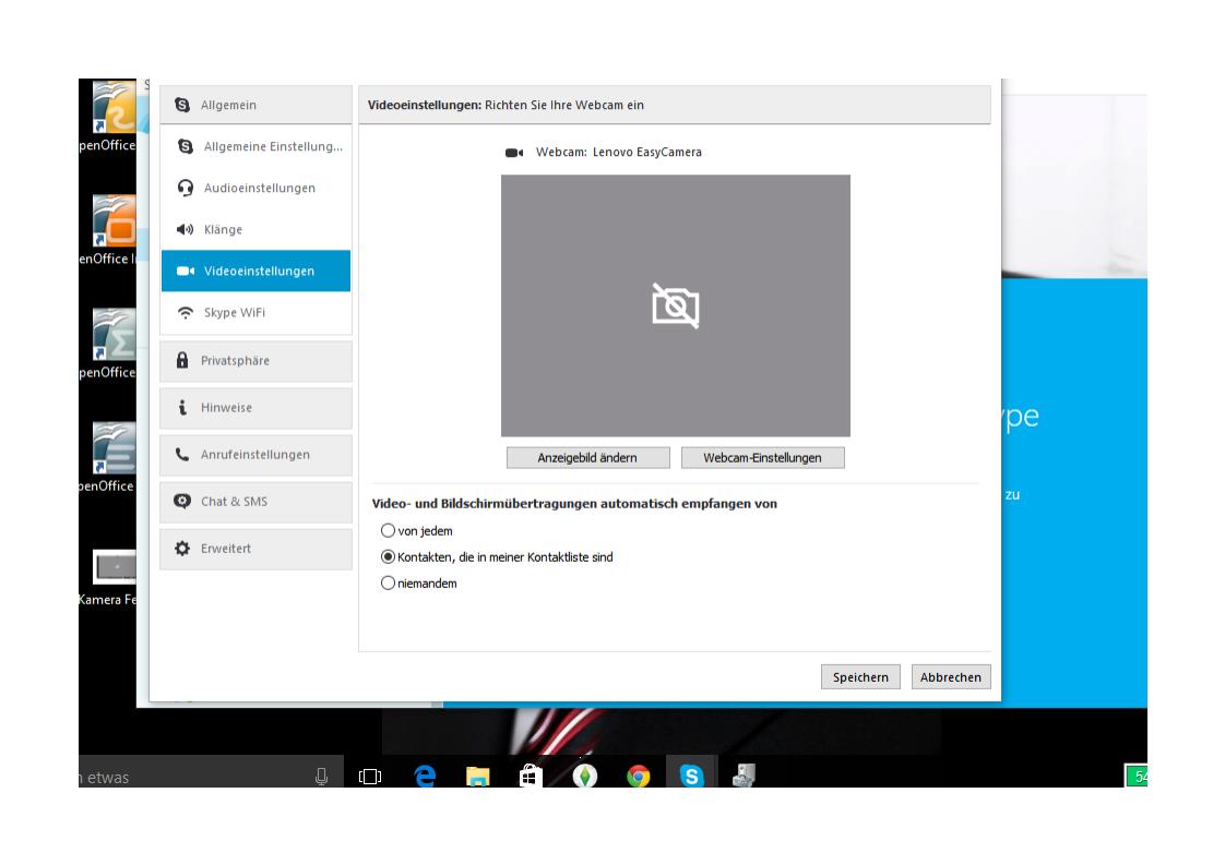 Warum funktioniert die integrierte Webcam (Lenovo EasyCam ...