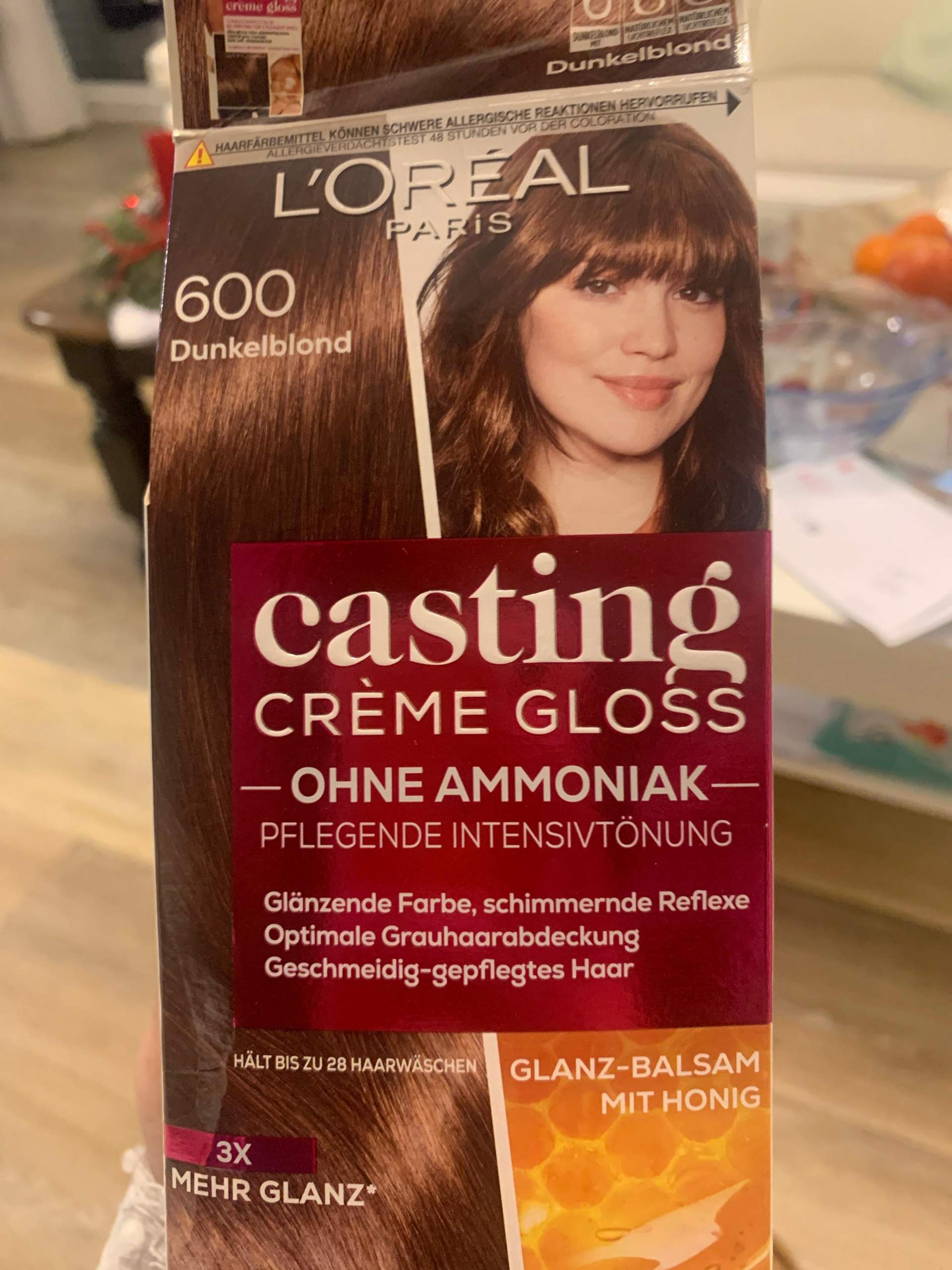 Intensiv Tönung Dunkelblond/ Hellbraun beim dunkelbrauen (fast