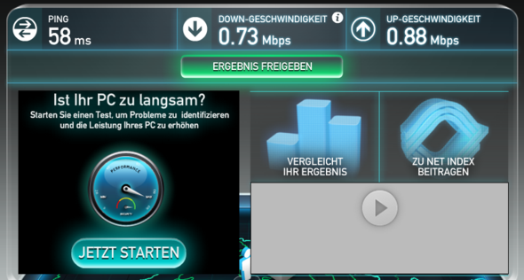 Speedtest 1.1 - (Computer, PC, Internet)