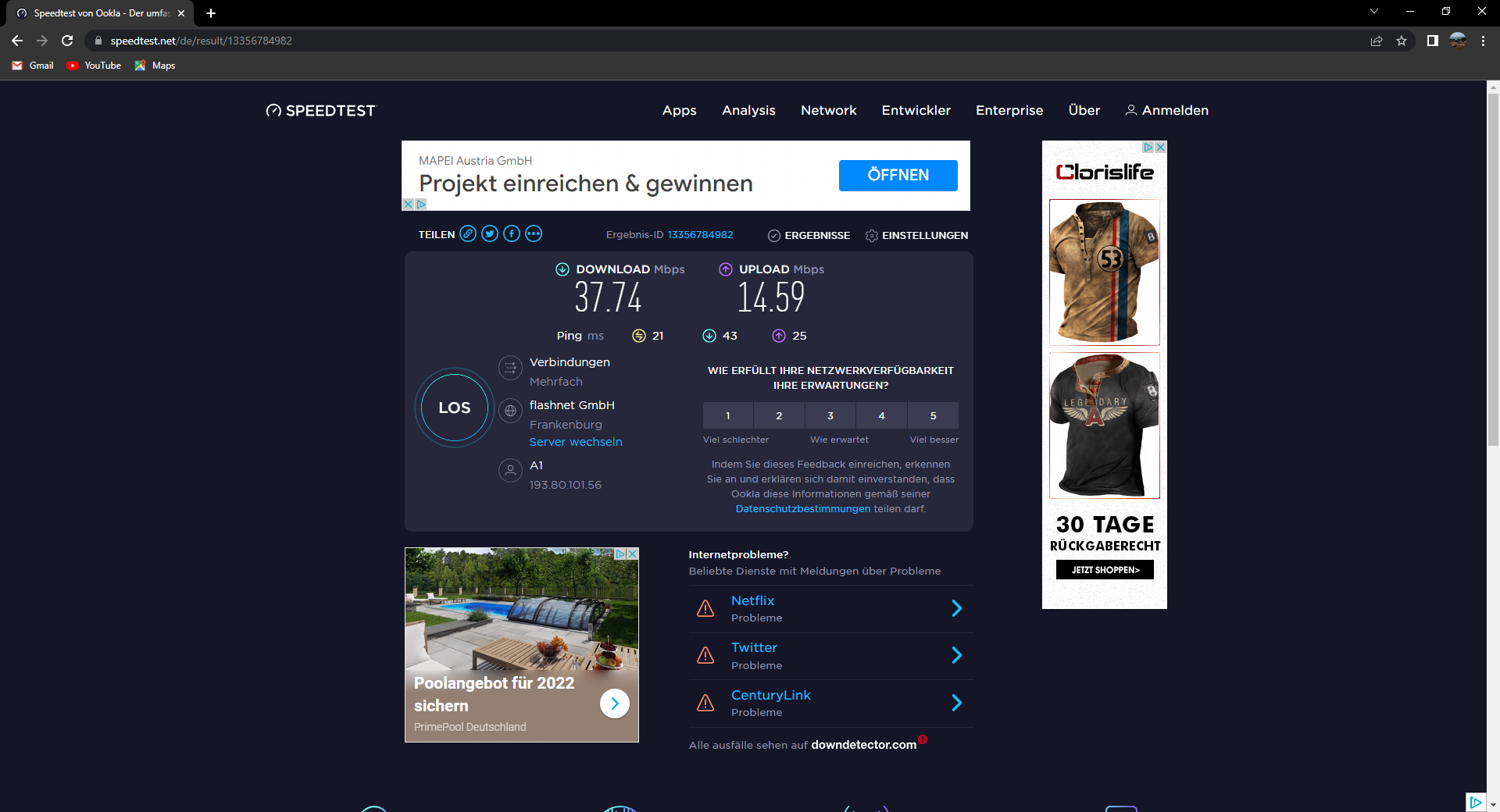 Internetgeschwindigkeit Technik Internet 