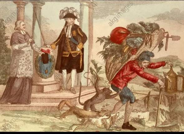 Interpretation von dieser Karikatur der französischen Revolution?