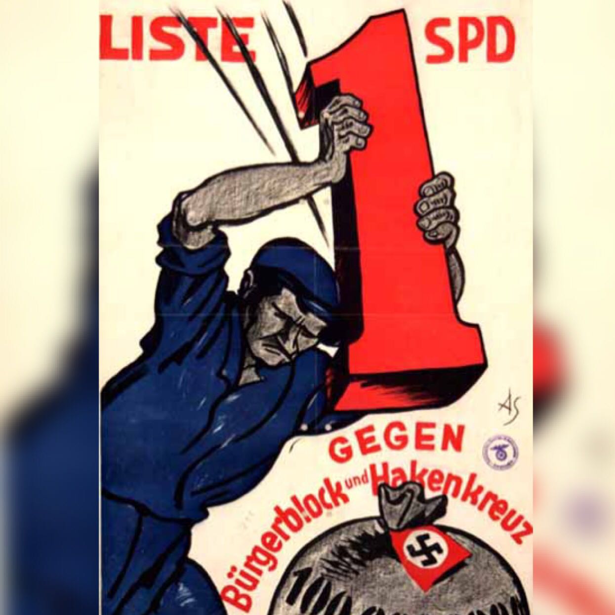 Interpretation Wahlplakat SPD 1930? (Politik, Geschichte ...