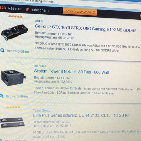 Komponenten - (PC, Gaming, zocken)