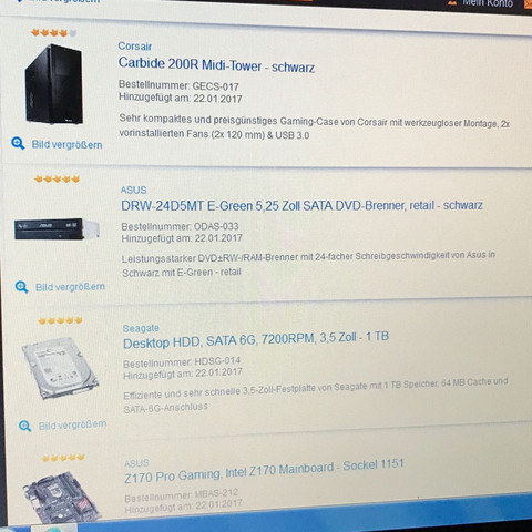 Komponenten - (PC, Gaming, zocken)
