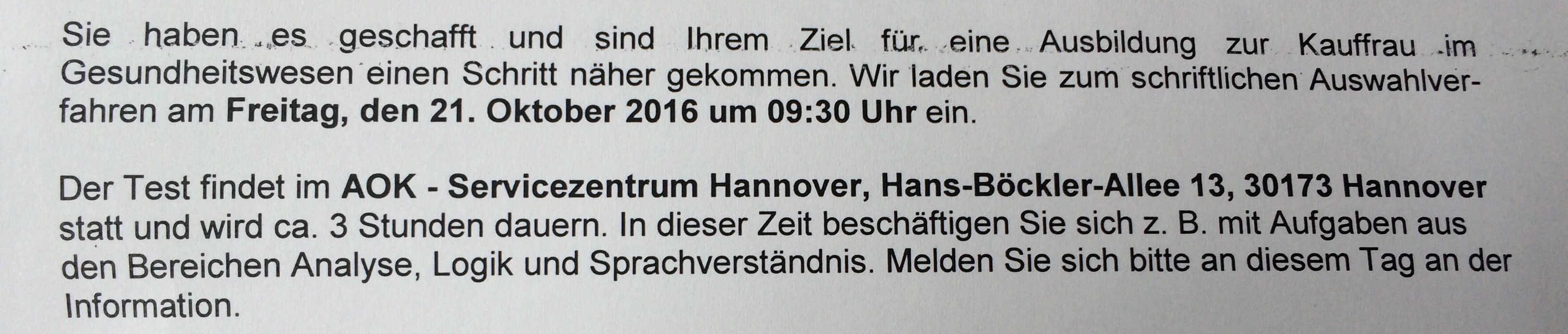 Inwiefern Vorbereiten Auf Schriftliches Auswahlverfahren Der Aok Ausbildung