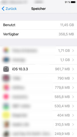 Ios10.3.3 - (ios, Speicher)