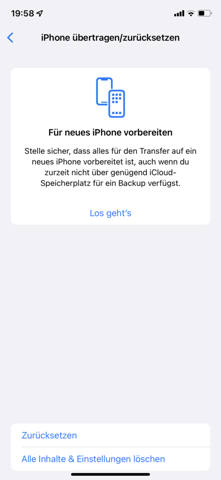 iOS 15 Home-Bildschirm zurücksetzen?