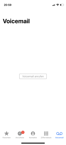 iOS Voicemail speichen?