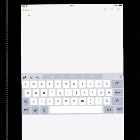 Screen vom Bildschirm Tastatur buggt - (iPhone, Apple, Tastatur)