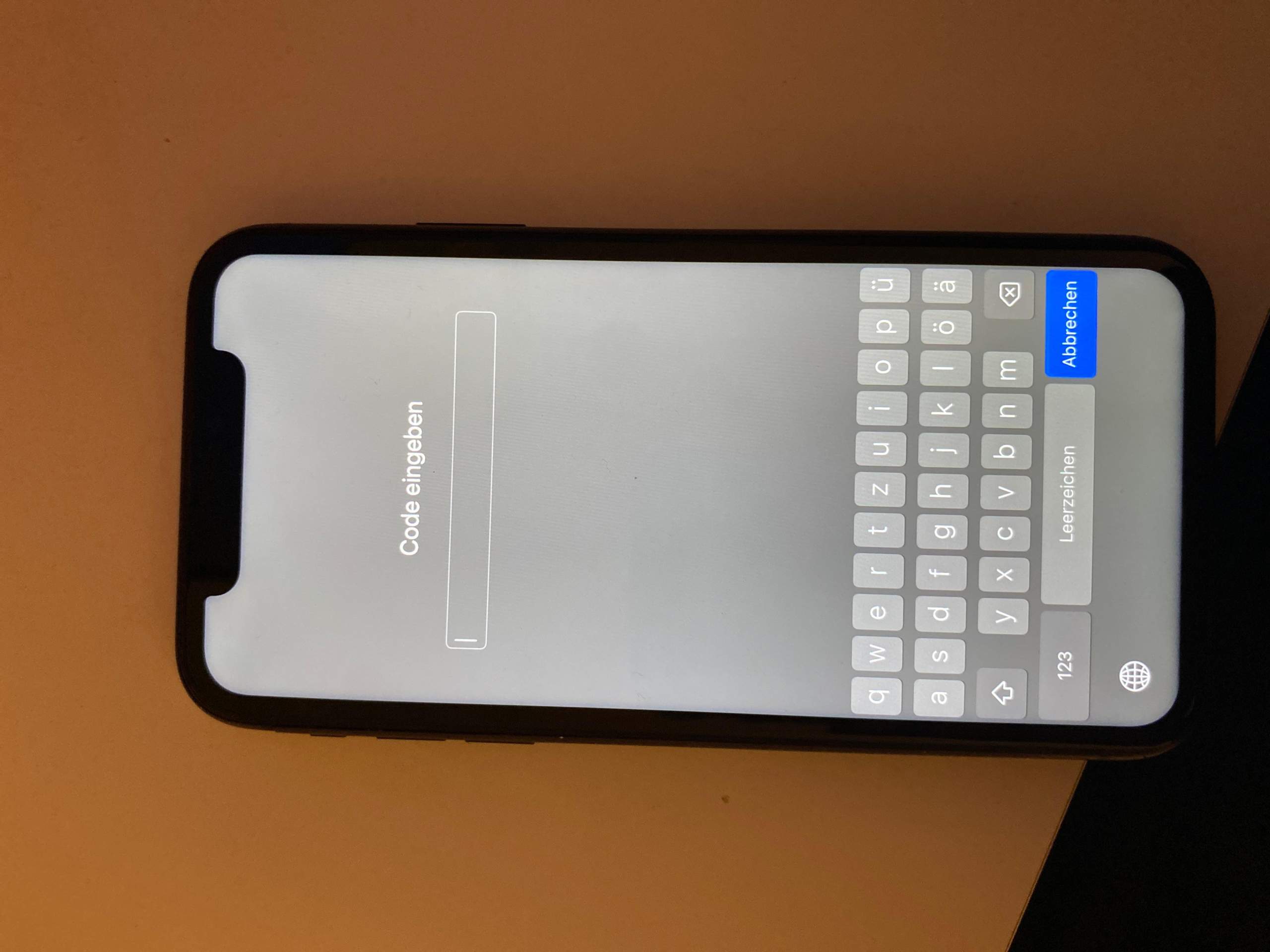 iphone 11 code vergeten