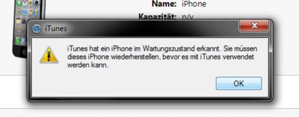 das kommt immer wenn ich nach dem wiederherstellen das iphone wieder verbinde - (iPhone, Apple, Software)