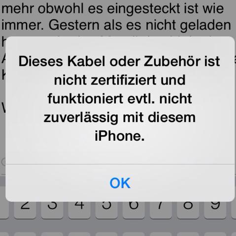 Fehleranzeige - (Apple, iPhone, Elektronik)