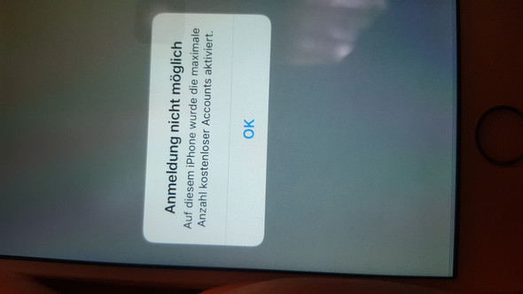 IPhone 5s Problem bei icloud anmeldung?