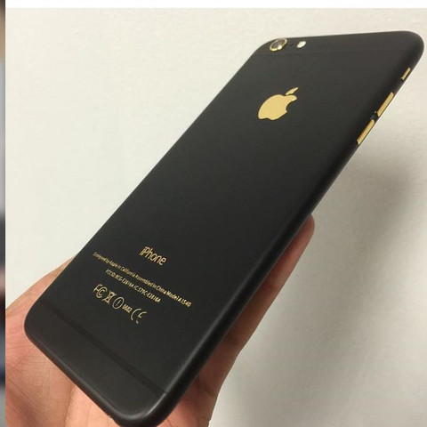 iPhone 6 in mattschwarz und gold?