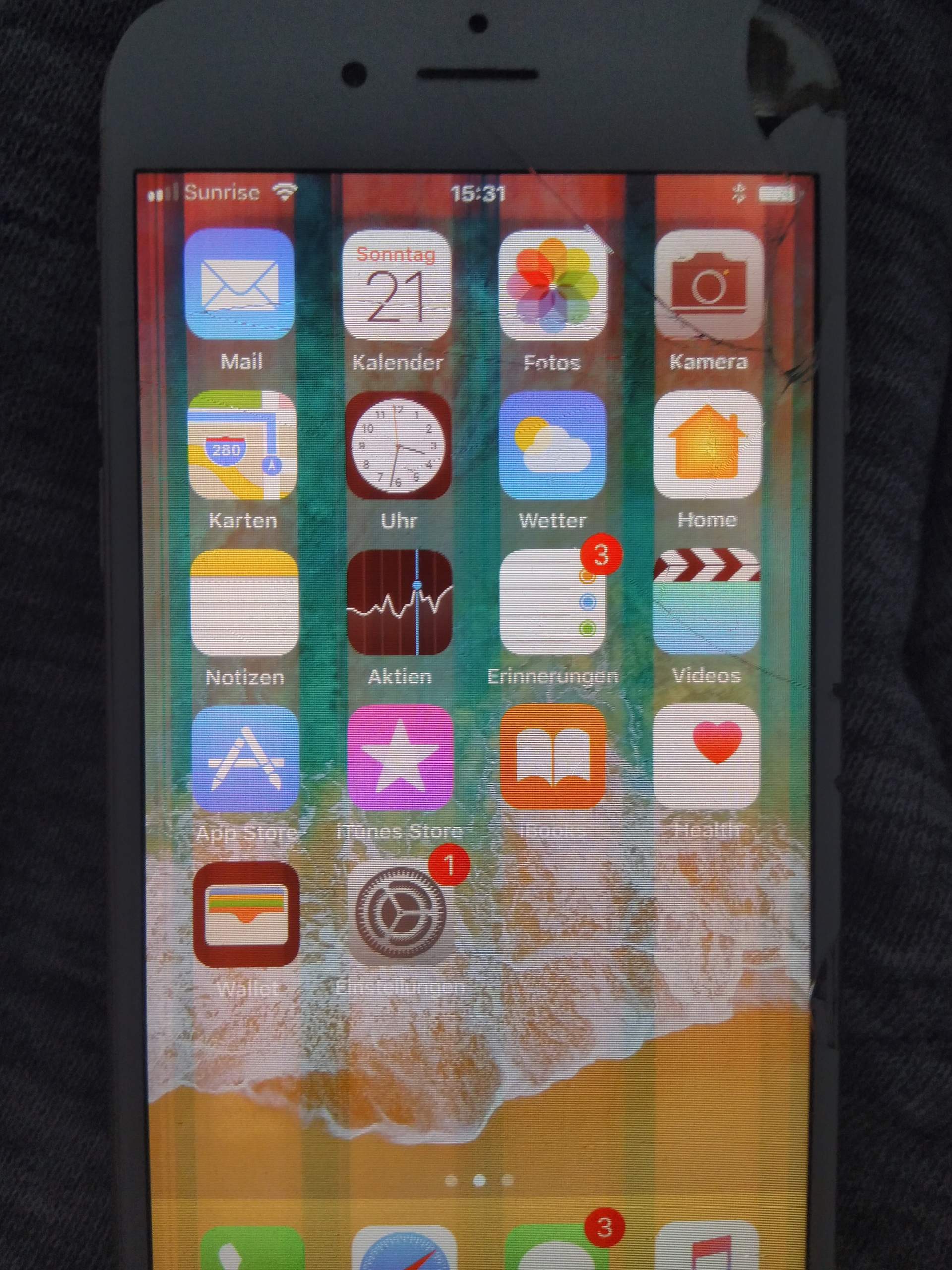 Grüne Streifen Auf Dem Bildschirm Handy iPhone 6 Streifen im Display? (Technik, Handy, Technologie)