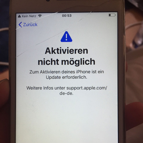 Fehler
- (Handy, Technik, Apple)