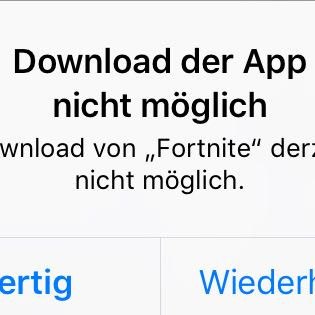 iphone fortnite mobile installiert nicht - fortnite auf andere festplatte installieren