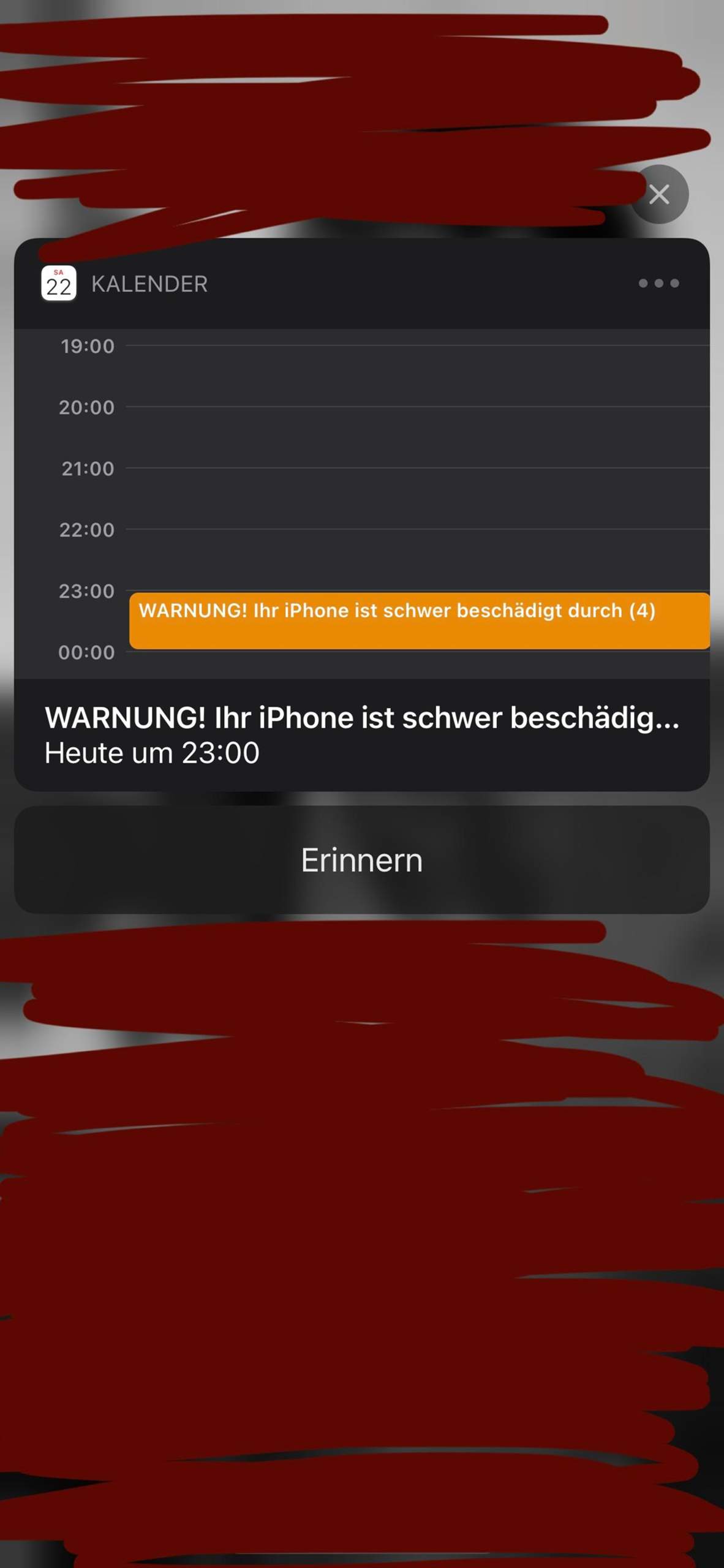 Was Tun Wenn Die Meldung Kommt Ihr Iphone Wurde Gehackt iPhone gehackt Meldung von Kalender? (Handy, Smartphone, Virus)