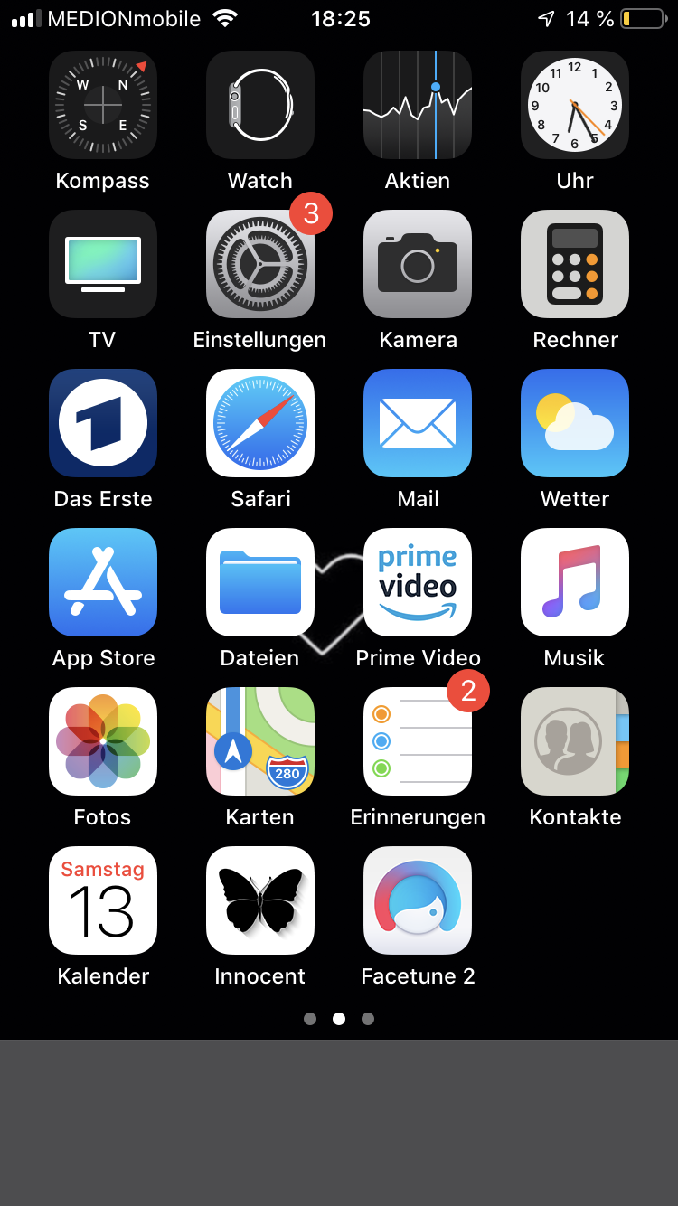 iPhone Home Bildschirm leiste ausblenden? (Apple)