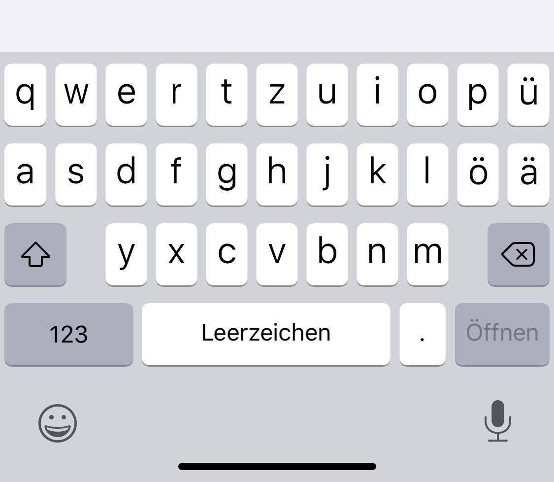 Iphone-Tastatur Balken & Homebutton Leiste entfernen? (Smartphone, Apple)