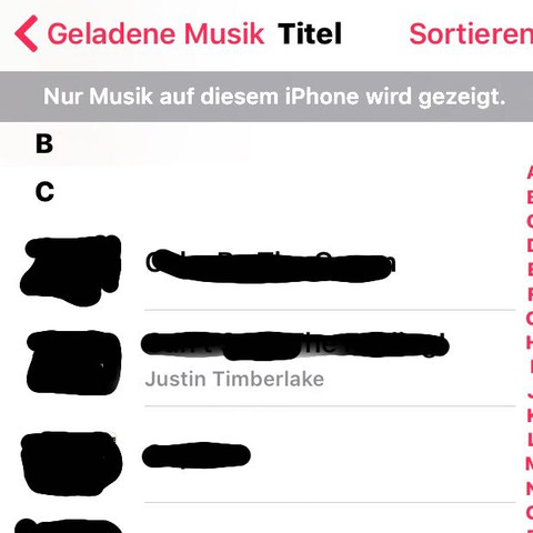 Nur ein titel von Justin Timberlake hat einen künstlernamen - (Apple, iPhone, iTunes)