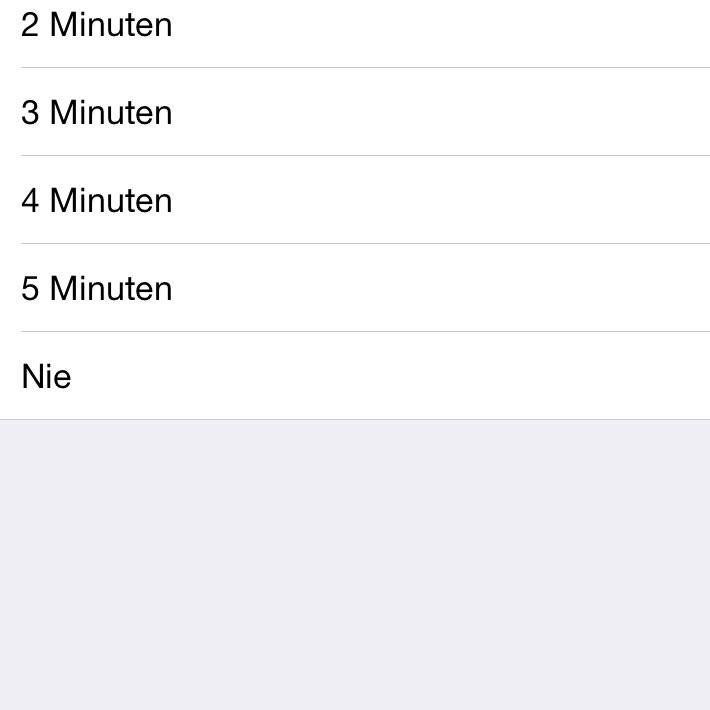 iPhone6 "Automatische Sperre" in 15 Sekunden (iPhone, iOS, Einstellungen)