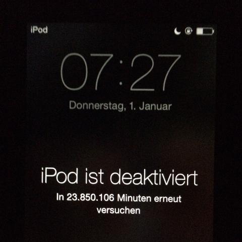 angebliche Sperrzeit - (Apple, iPod, deaktivieren)