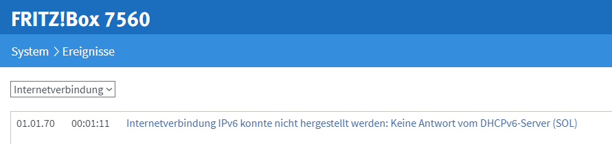 Internet Ipv4 Und Ipv6 Nicht Verbunden