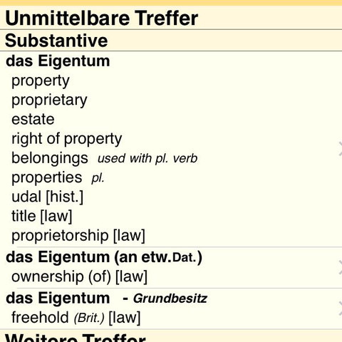 Is Das Wort Property Eigentum Oder Eigenschaft Englisch English