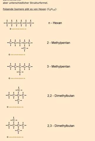 Isomere Finden Und Benennen Schule Chemie Naturwissenschaft
