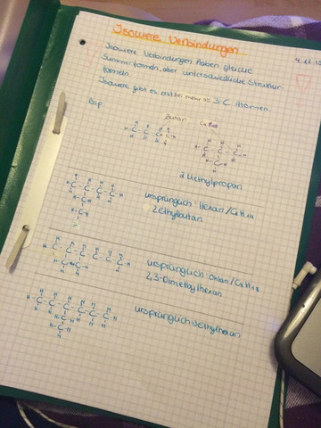 Es geht um Alkane - (Schule, Chemie, Verbindung)