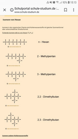 Isomere von hexan?D? (Schule, Chemie)