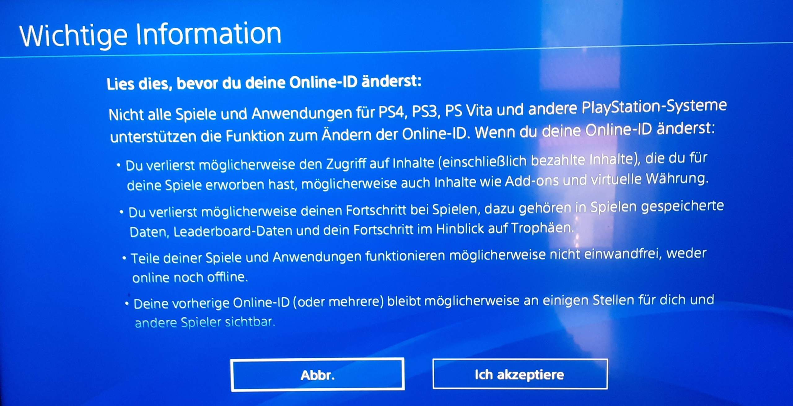 Ist bei Jemandem das schon mal passiert? (PlayStation 4, PlayStation