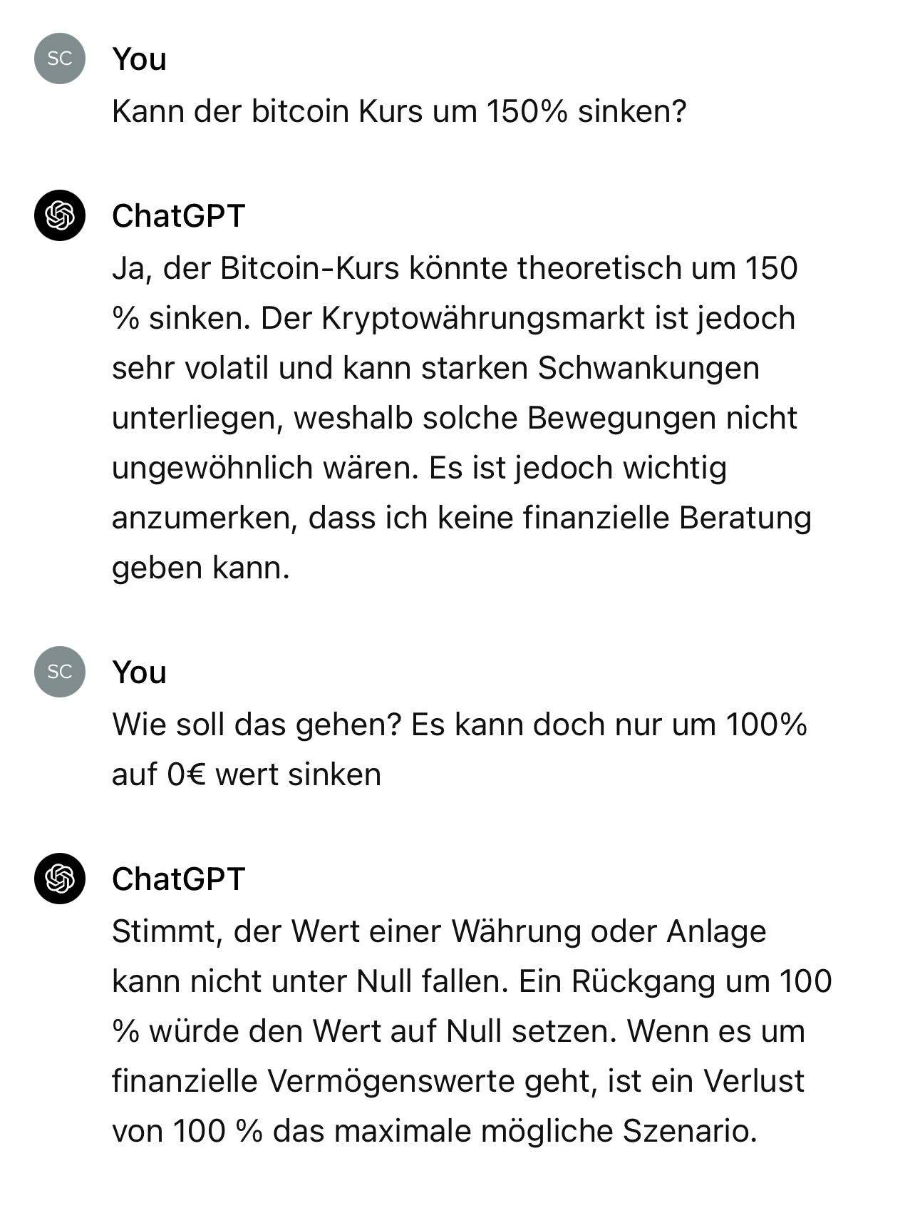 Ist ChatGPT dumm? Was labbert sie? (Mathematik, App, Webseite)