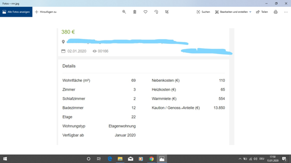 Ist Das Also Alles Ingesamt Gemeint Miete Stom Etc Geld