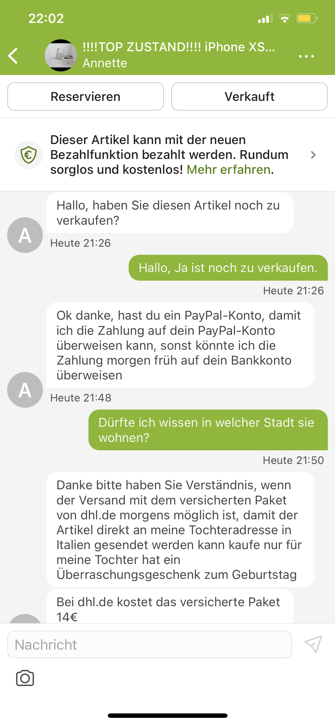 Ist das auch ein Betrüger eBay? (Betrug, eBay Kleinanzeigen)