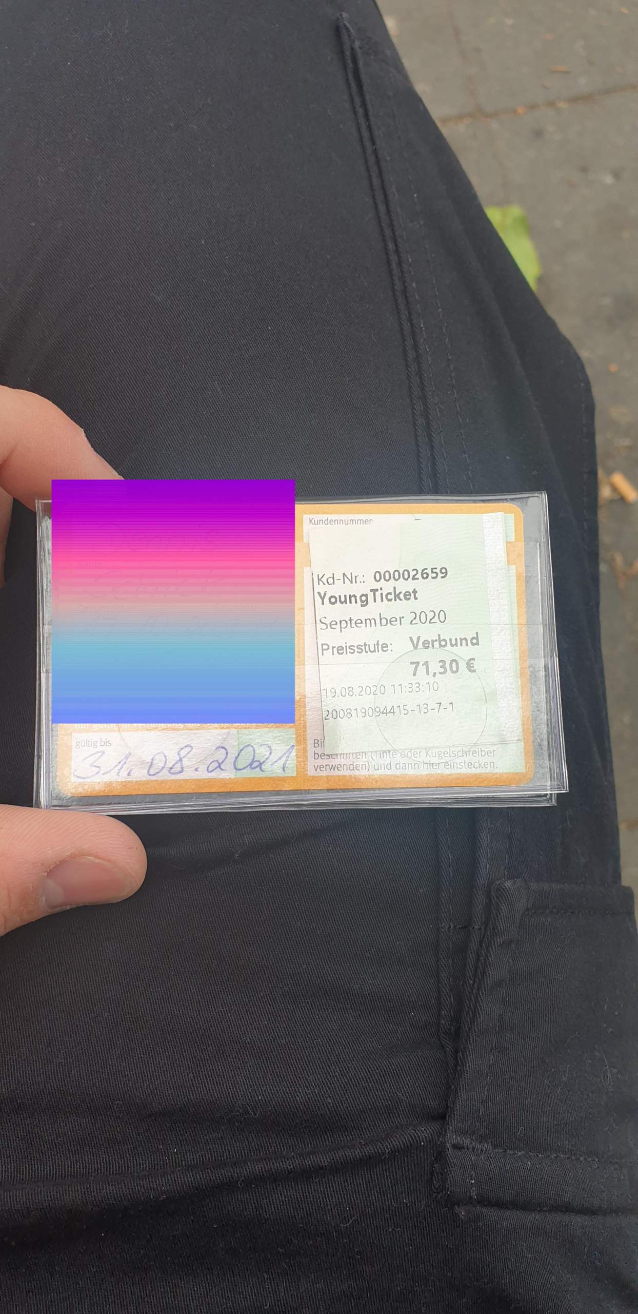 Ist das das youngticketplus? (VRR)