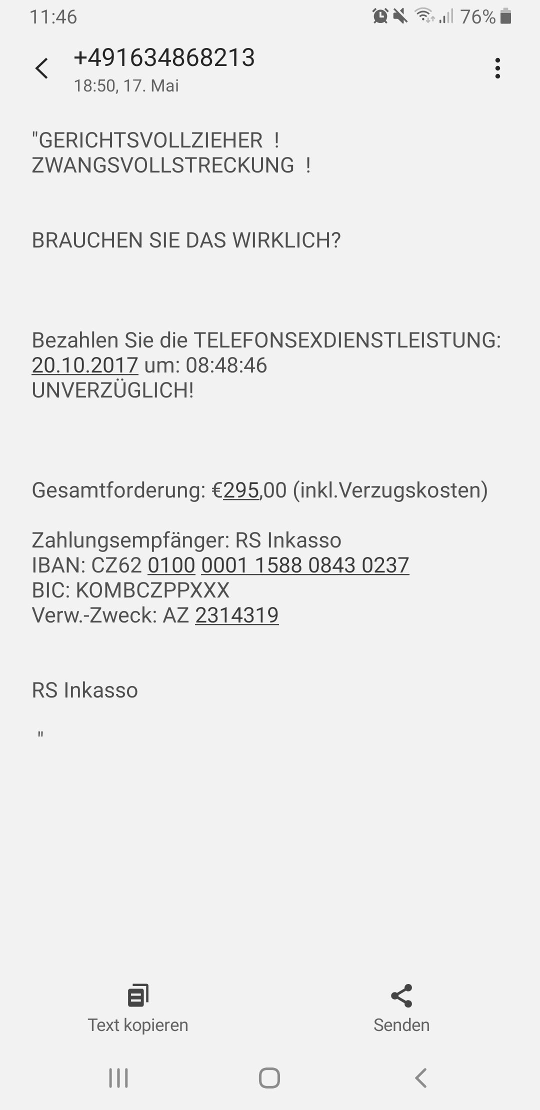 Ist Das Echt Serios Betrug Sms