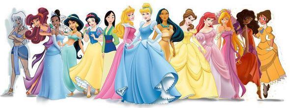 die blond mit den rosanen Kleid zwischen arielle und esmeralda - (Disney, Prinzessin)
