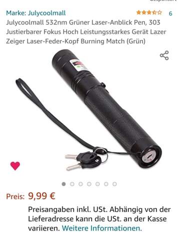 Ist das ein Guter Laserpointer, und auch erlaubt in Deutschland?