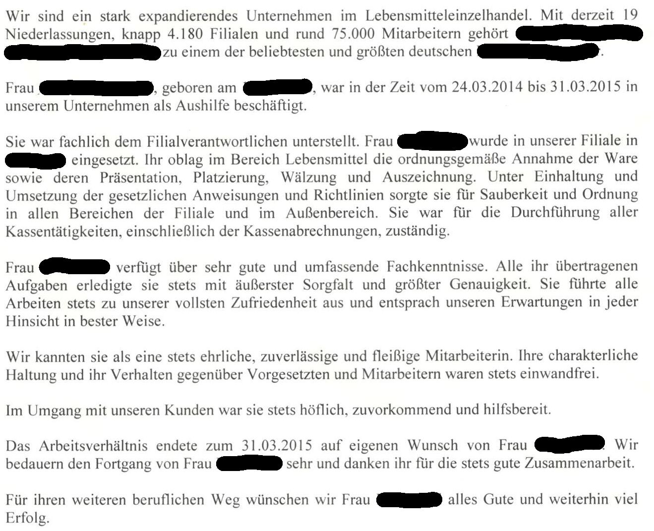 Ist Das Ein Gutes Oder Nicht So Gutes Arbeitszeugnis Arbeitsrecht