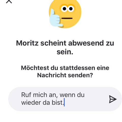 Das kommt immer wenn ich ihn anrufe - (Internet, Skype)