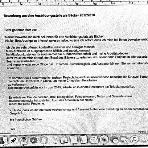 Ist Das Eine Akzeptabele Bewerbung Backer