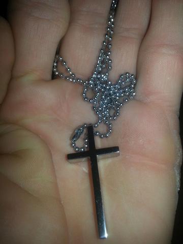 Kette mit kreuz - (Damen, Herrenkette)