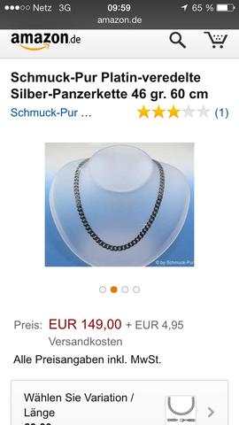 Platin - (Schmuck, Kette)