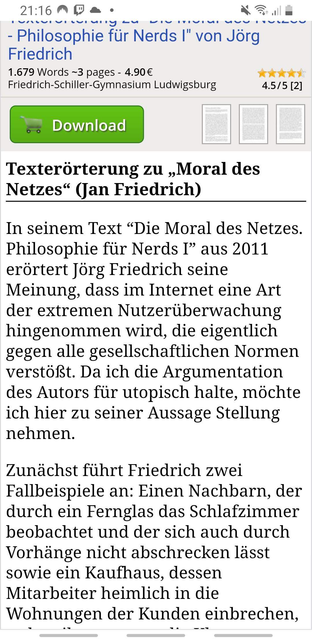 Ist das eine gute textgebundene Erörterung? (Schule, Deutsch)