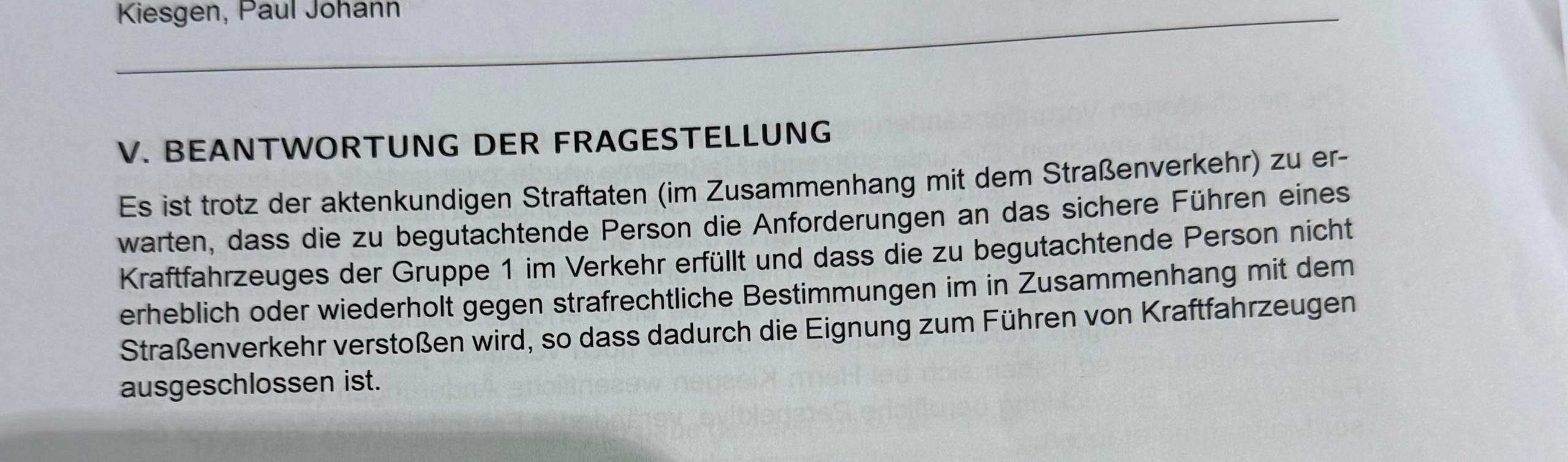 Ist das eine positive MPU? (Führerschein, Prüfung, Verkehrsrecht)