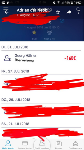 Ist Das Geafket Oder Sieht Das Bei O2 Banking So Aus Geld Bank Uberweisen