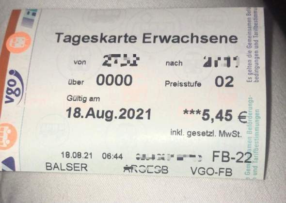 Ist das jetzt auch eine Tageskarte (DB)? (Deutschland, Reise, Bahn)